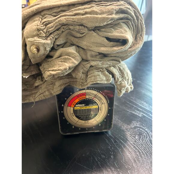 Flowy Babydoll Style Oversized Blouse- army green- Large Preppy Boho layered - Picture 7 of 7